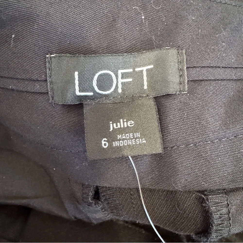 Loft NWT Black Julie Trousers